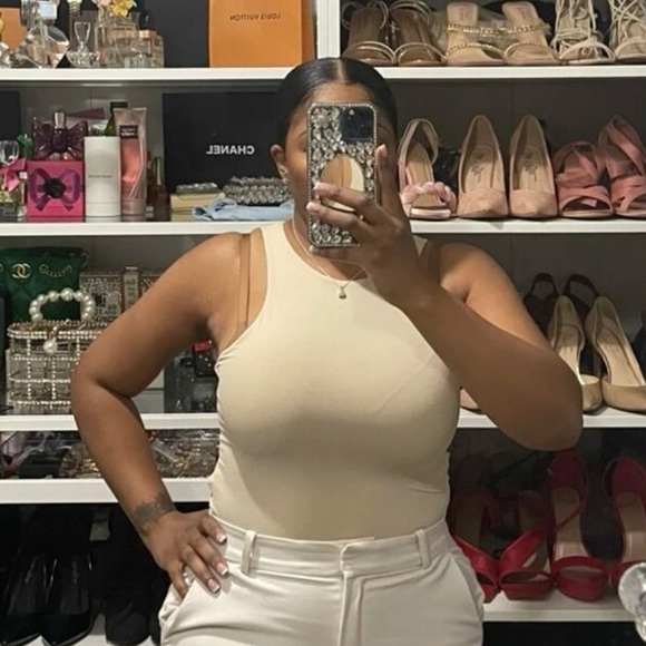 Bodysuit basic cloudy gray sexy tank top style womens - Picture 7 of 9